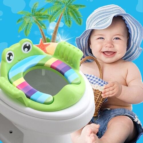 Children Soft Toilet Seat Baby Potty Training Seat Cartoon Animals Baby Portable Pot Chair Pad Kids Potty Soft Cushion Boy Girls