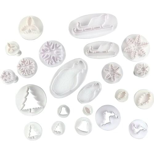 Hot 9 models of 22 pcs Christmas series Cake Molds Fondant Tools Cookie Cutter Biscuit Mould Baking Sugarcraft Mold