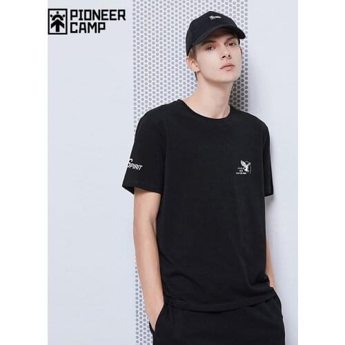 Pioneer Camp 2021 Casual Summer T-shirts for Men 100% Cotton Streetwear Hip Hop Fashion Mens Top Tees ADT0206021