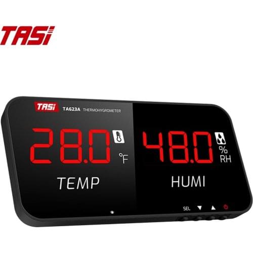 TASI TA623A Intelligent Hygrometer Termometer LCD Digital Screen High Precision Sensor Office School Temperatury Humidity Meter