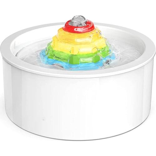 Color Tower Auto Pet Water Fountain 1.5L/50oz, USB Ultra-Quiet Automatic Water Dispenser Drinker Drinking Waterer for Cats Dogs