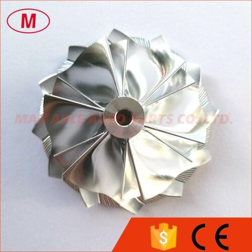 K04 49.62/61.98mm 6+6 blades High Performance Turbo Billet compressor wheel/Aluminum 2618/Turbocharger Milling compressor wheel