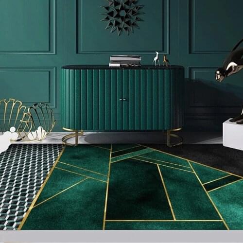 Tapis Salon Dark Green Living Room Carpet Nordic Rug Bedside Blanket Bedroom Coffee Table Sofa Mat ковер Alfombra Tapete Sala