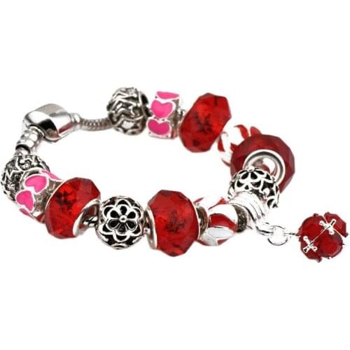 MADALENA SARARA Fashion Crystal Bead Bracelet Rhinestone and Crystal Inlaid 3 colors options American Trendy