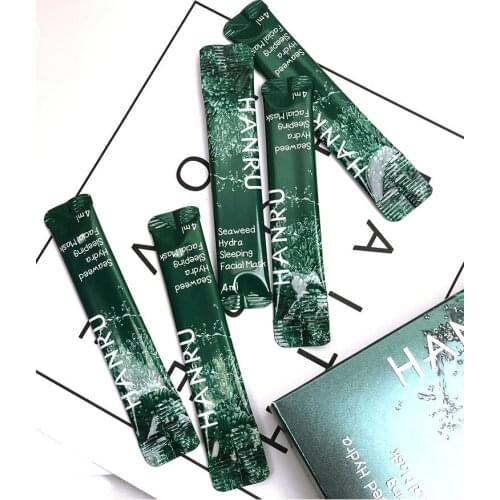 20pcs Seaweed Facial Mask Moisturizing Sleep Mask Cleans and Repairs Brightens Skin Tone Shrinks Pores