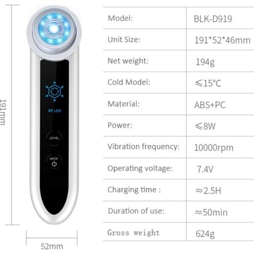 Facial Massager 5-Mode EMS Micro-Current Facial Beauty Instrument Lifting and Rejuvenating Micro current beauty instrument
