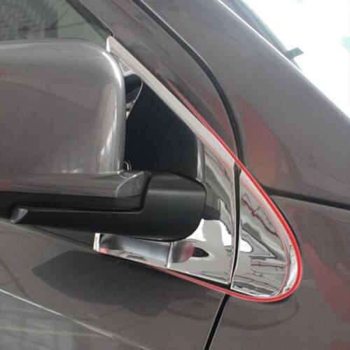 ABS Chrome Car side door windows Rearview mirror Pillar frame Cover Trim fit for dodge journey fiat freemont 2013 2014 2015 2016