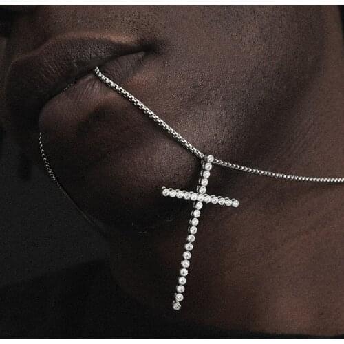 Hip Hop Pendant Necklace Miami Cuban Cubic Zirconia Style Micro Pave Fashion Jewelry For Mans Women Gift