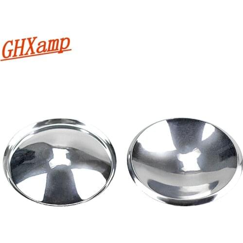 GHXAMP Speaker Dust Cap 54mm Bright-Silver Woofer Speaker Dust Cover Plastic Repair Audio Loudspeaker Accessories Diy 2pcs