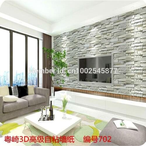 Luxury Stone Brick wall Pvc Vinyl Wallpaper 3D brick wall imported wallpaper Living Room Background Wall Decor Art WallPaper