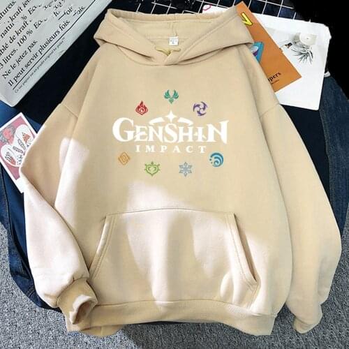 Genshin Impact Hoodies 2021 Spring Women Korea Female Hoody Graphic Streetwear Ulzzang Unisex Sweatshirt Men Harajuku Jacket