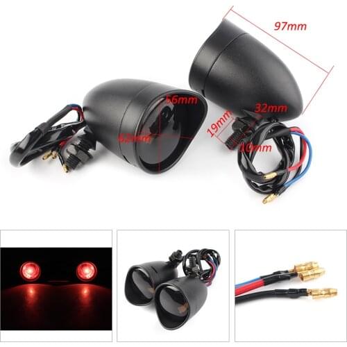 Motorcycle Turn Signal Lights Indicator Lamps Blinker Smoke Lens For Harley Davidson Universal