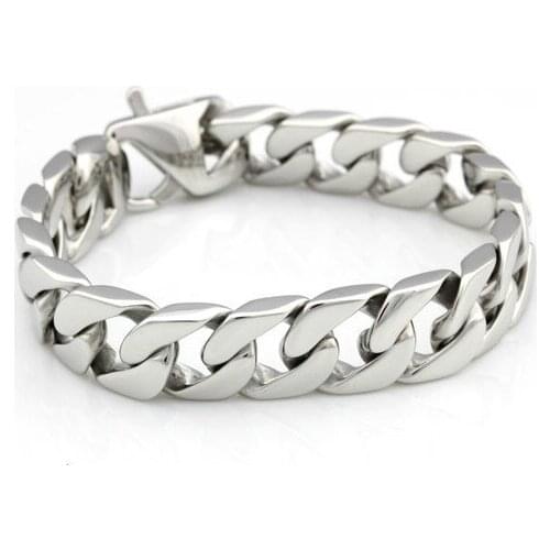 The unique style Charming Jewelry Women Mens Biker Chain Bracelet Stainless Steel 9''x 16mm