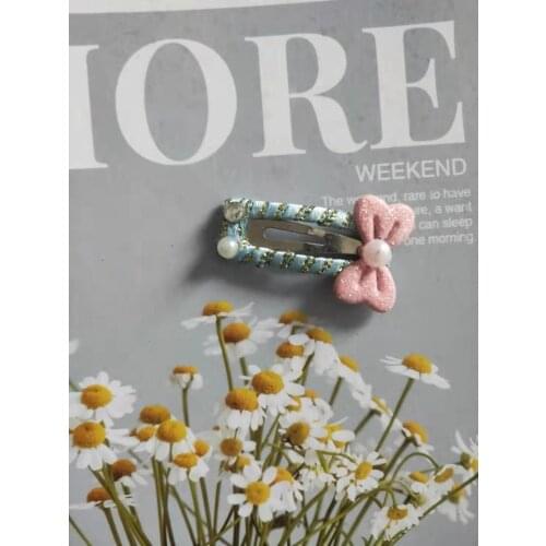 2019 Pet Dog Hair Clip Hair Accessories Pet Hair Clip Teddy Yorkshire Maltese3CM BB Hairpin