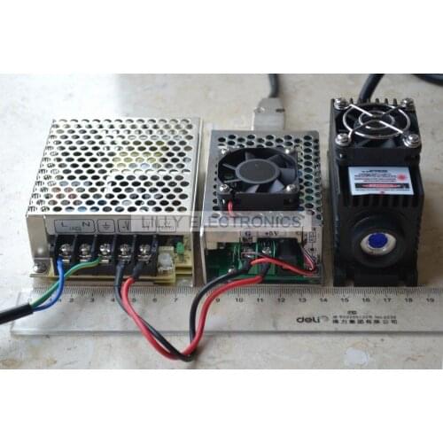 100mW 532nm Green Laser Dot Module TTL/Analog 0-30KHZ TEC Cooling 85-265V