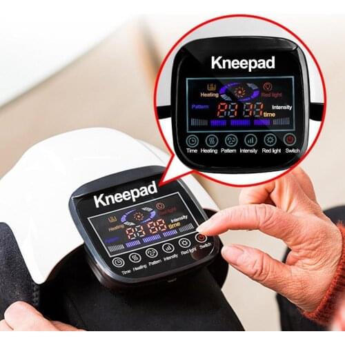 1pc Smart Knee Massager LCD Display Control Leg Pain Joint Relieve Heating Massage Massage Infrared Vibration M1D5