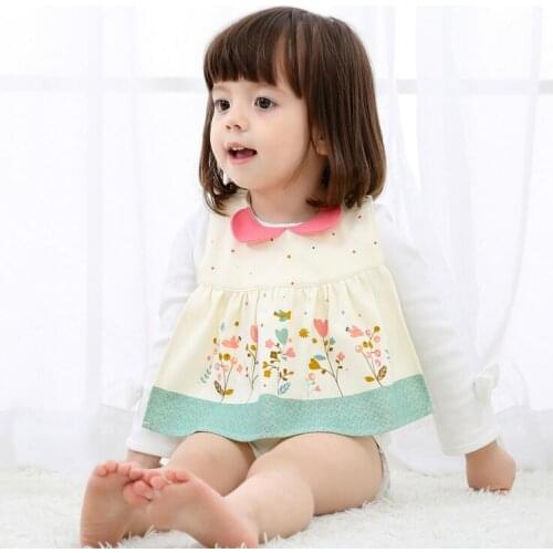 1 Piece Lytwtws Baby Kids Bibs Saliva Girls Newborn Apron Flower Waterproof Burp Cloth Feeding Toddlers stuff infant