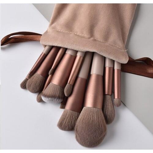 13pcs Professional Makeup Brush Set Soft Fur Beauty Highlighter Powder Foundation Concealer Multifunctional Cosmetic Tool