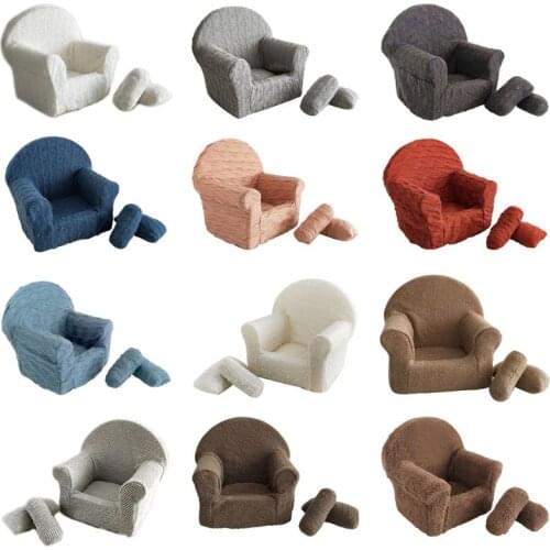 3 Pcs/set Newborn Baby Posing Mini Sofa Arm Chair Pillow Infant Photography Prop P31B