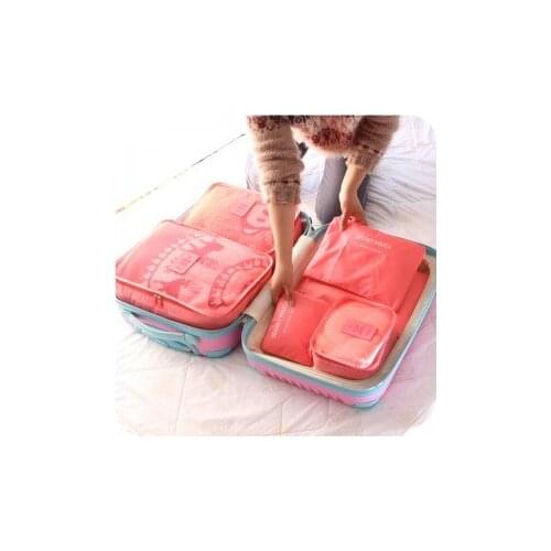 6pcs Travel bag set business travel luggage bag storage bag free shipping