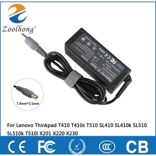 20V 3.25A 65W laptop AC power adapter charger for Lenovo Thinkpad T410 T410s T510 SL410 SL410k SL510 SL510k T510i X201 X220 X230