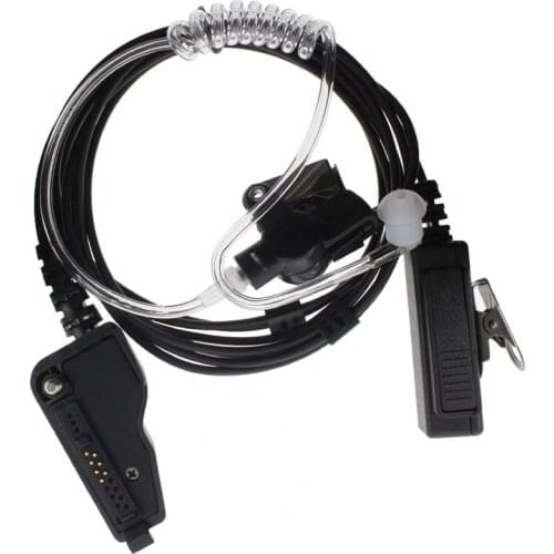 Acoustic Air Tube Earpiece Headset Big PTT Mic for Kenwood TK-280 TK-285 TK-380 TK-385 TK-390 TK-3140 TK-3180 Portable Radio