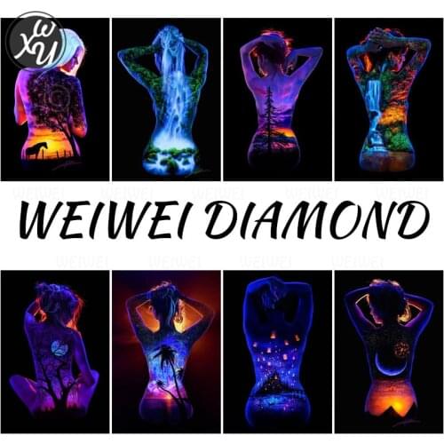 Diamond Painting Girl Portrait Landscape Diamond Art 5D Full Drill Diamond Painting Beauty Diamond Mosaic Cross Stitch Kit Decor