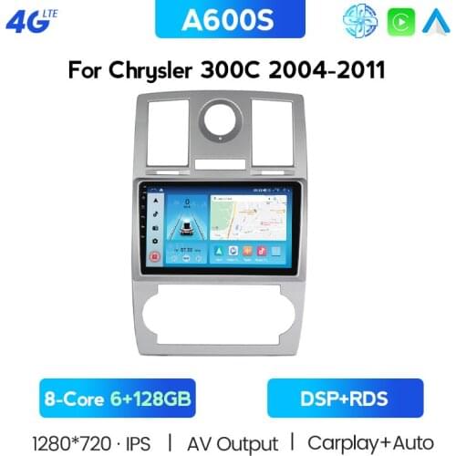 2 Din Car Radio 2Din Android Autoradio Multimedia Player Auto Audio For Chrysler Aspen 300C 2004 2005 2006 2007 2008 GPS Wifi 4G