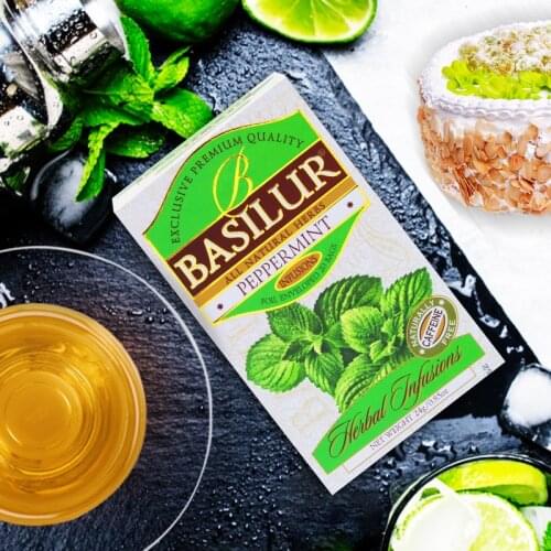 Free shipping Basilur Bao Ceylan mint tea bag 20 pieces flower tea tea bag pepper mint tea