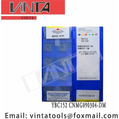 Free shipping high quality 10pcs/lots YBC152 CNMG090304-DM cnc carbide turning inserts