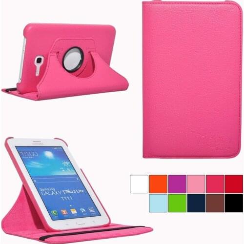 For Samsung Galaxy Tab 3 Lite 7"SM-T110 T111 Tab E 7.0 "SM-T113 T116 Tablet Case 360 Rotating Flip Leather Cover Funda Capa