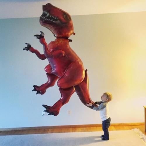 Dinosaur Party Foil Balloon Helium Globos standing green dinosaur Red dragon birthday deco party supplies boy kids cartoon toys