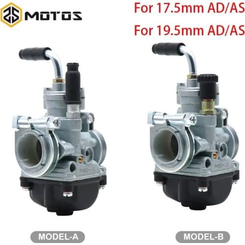 ZS MOTOS Dellorto PHBG 17.5mm/19.5mm AS/AD Carburetor 4 Stroke 50cc-80cc Engine 4T Dellorto PHBG Carburetor For Scooter Moped