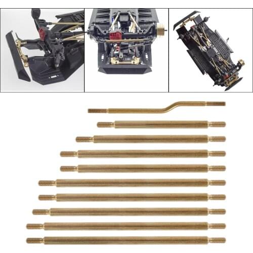 10x Metal Rod Link Kit Linkage fits Unassembled Kit for 1/10 RC Axial SCX10 IIΙ AX103007 Crawlers Replace Parts
