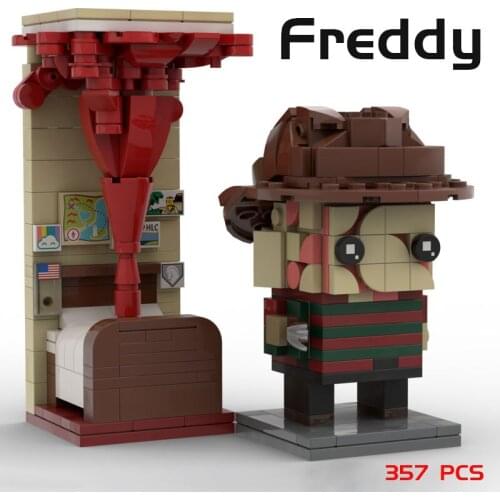 MOC Build Block Maker Movie Classic Figure Freddy Assembly Model Creative Kids Toy DIY Build Brick Birthday Gift