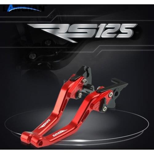 For Aprilia RS125 Motorcycle Short Aluminum Adjustable Brake Clutch Levers RS 125 1996-2010 2005 2006 2007 2008 2009 Accessories