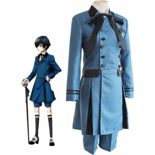 Black Butler kuroshitsuji Ciel Phantomhive Cosplay Costume emboitement Sebasti Kuroshitsuji Aristocrat Cosplay Costume