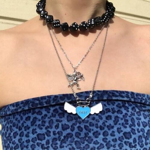 Colorful Acrylic Dice Beads Stretch Choker Funny Party Game Lucky Dice Necklace Women Fashion Jewerly