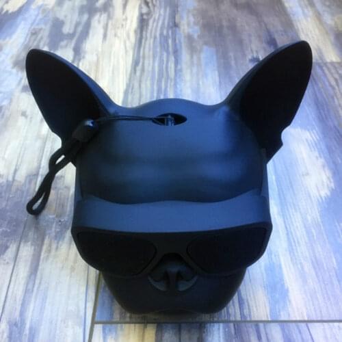 Fashion Aerobull dog Dog Head Bluetooth 4.1 Lanyard Bulldog Bluetooth wireless speaker HIFI subwoofer support U disk TF card
