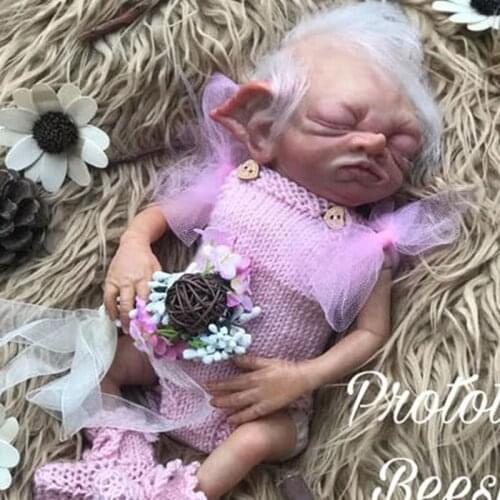 12inch reborn doll kit Fairy Beesley Elf Lifelike Soft Flexible Touch DIY Unfinished Doll Parts