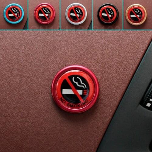 NEW! Aluminium Alloy Car Styling Car Sticker No Smoking For Volvo S40 S60 S70 S80 S90 V40 V60 V90 XC60 XC70 XC90 5 Color