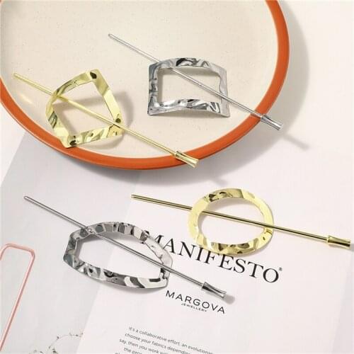 Hair Stick Original 2021 New Boho Hair Accessories Collection Metal Gold Filled Round Shaped Bun Holder Charming Vintage Hairpin