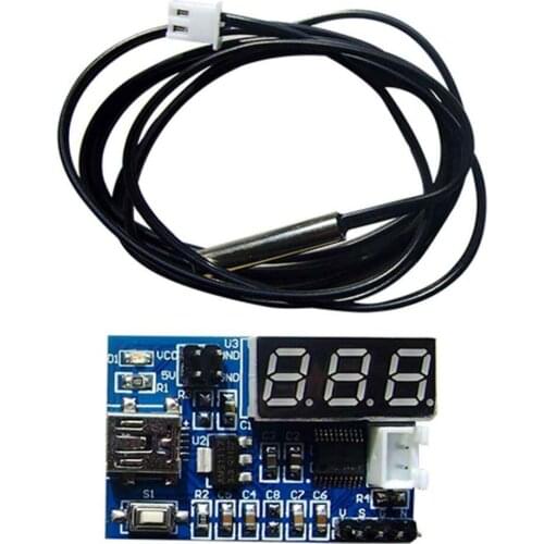 NTC Development Board Temperature Measurement Sensor Transducer Monitor Deliver Sensing Module Onboard STM8S003F3-NTC