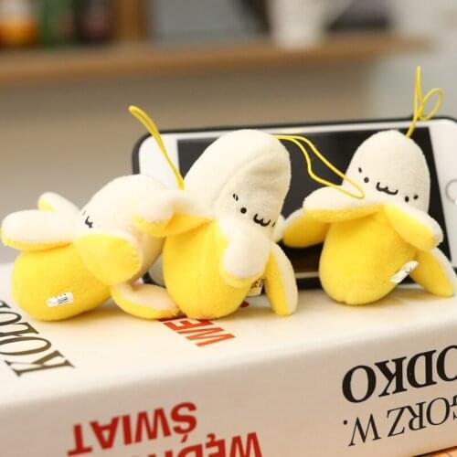Plush pendant toy keychain mobile pendant stuffed banana toy soft