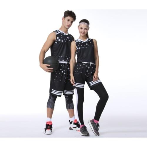 Blank Basketball Jersey Basketball shorts set Men women sleeveless tracksuit Basketball training suit Sportswear Customized