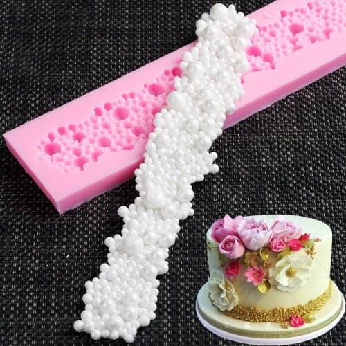 Pearls Shape Silicone Cake Mold Sugar Chocolate Molds Cookie Fondant Cake Decoration Tools DIY kitchen Baking Accessories