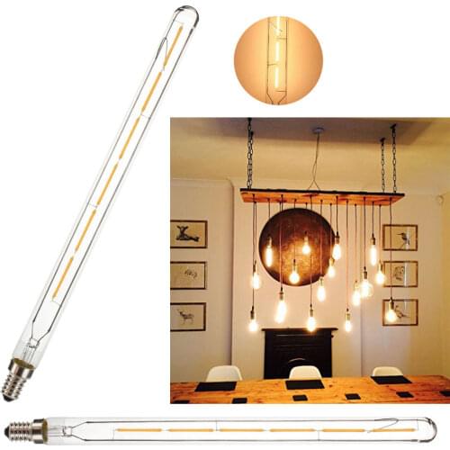 Vintage Retro 6W T20 E14 SES LED Filament COB Light Bulbs Warm White 2700K 220V Lamp Replace 60W Halogen Lights