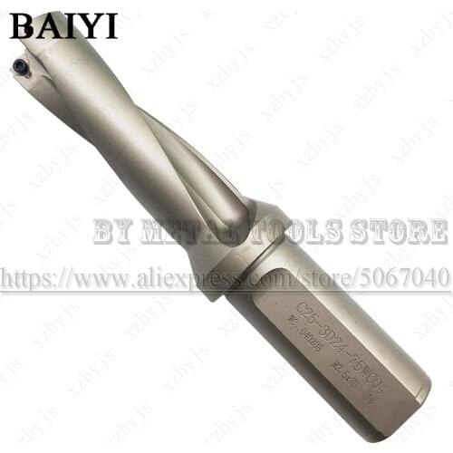 WC Type U Drill Indexable 3D Drill Bit C25 WC04 CNC High Quality Drilling Precision CNC Expanding WC-24-3D-C25 High Speed Drill