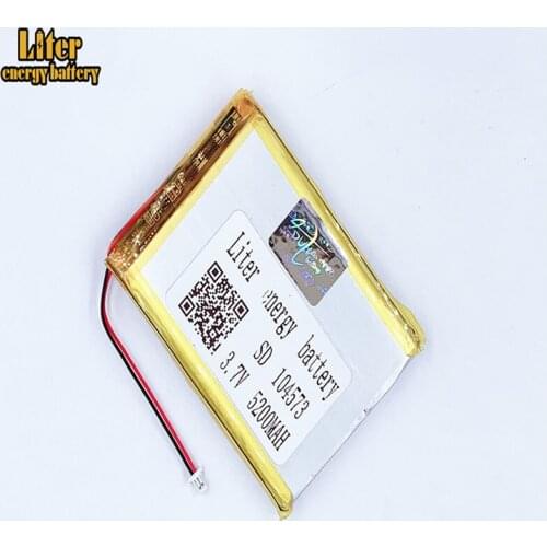 1.0MM 2pin connector 104573 104575 3.7V 5200mah Lithium Polymer Battery for power bank Medical equipment, beauty equipment
