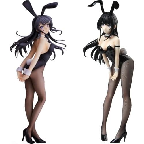 25cm Anime Rascal Does Not Dream of Bunny Girl Sakurajima Mai Sexy girl Anime PVC Action Figures toy Anime figure gift